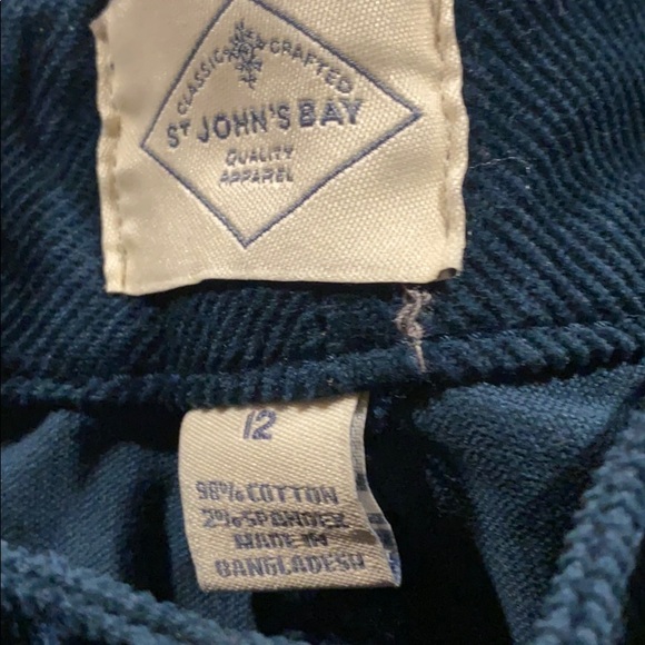 St. John’s Bay cerulean color corduroy pants - Picture 2 of 2